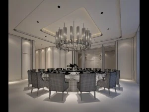 private dining room space 44 3D Model