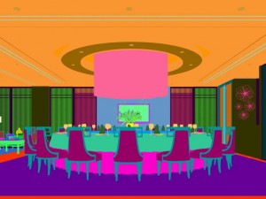 private dining room space 46 3D Model
