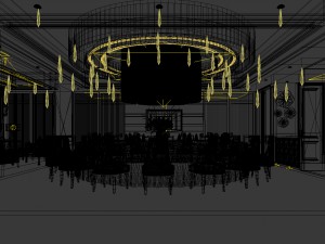 private dining room space 46 3D Model