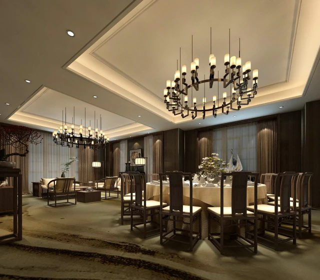 private dining room space 47 3D Model .c4d .max .obj .3ds .fbx .stl .blend 