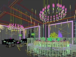 private dining room space 47 3D Model