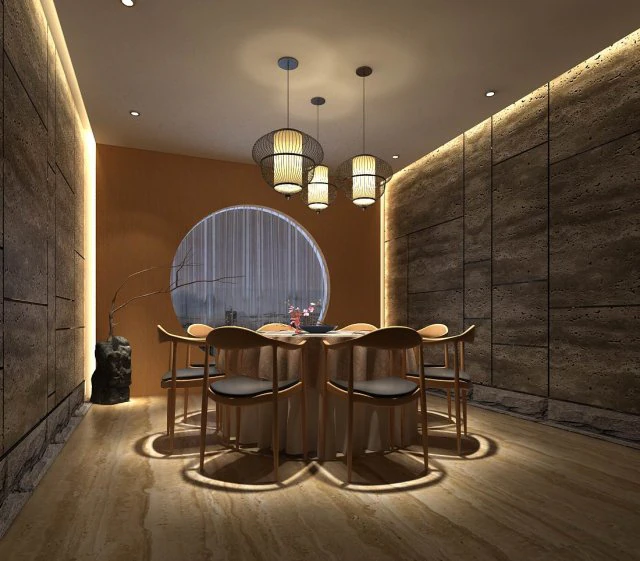 private dining room space 48 3D Model .c4d .max .obj .3ds .fbx .stl .blend 