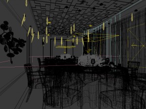 private dining room space 49 Model 3D