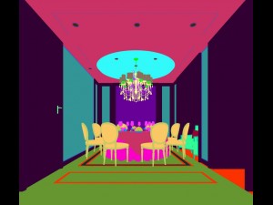 private dining room space 52 Model 3D