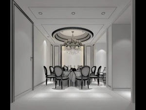 private dining room space 52 3D Model