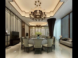 espacio de comedor privado 53 Modelo 3D