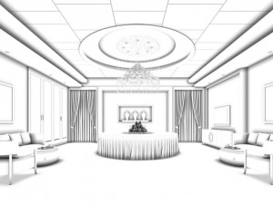 private dining room space 54 3D Модель
