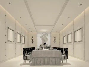private dining room space 55 3D Model