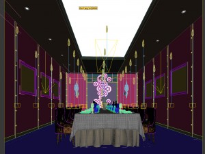 private dining room space 55 3D मॉडल