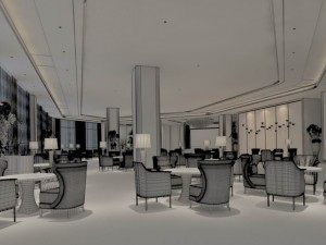 real estate sales exhibition design 3D मॉडल