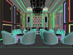 real estate sales exhibition design 3D मॉडल