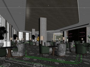 real estate sales exhibition design 3D मॉडल