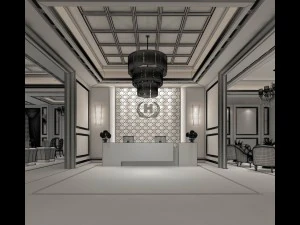 real estate sales exhibition design 01 3D Model