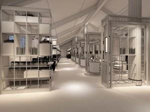 restaurant teahouse cafe drinks clubhoue 01 3D Model
