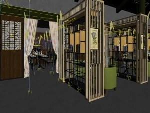 restaurant teahouse cafe drinks clubhoue 01 3D Model