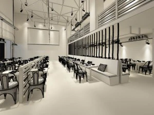 restaurant teahouse cafe drinks clubhouse 01 3D Model