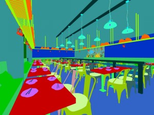 restaurant teahouse cafe drinks clubhouse 01 3D Model