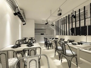 restaurant teahouse cafe drinks clubhouse 01 3D Model