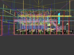 restaurant teahouse cafe drinks clubhouse 01 3D Model