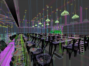 restaurant teahouse cafe drinks clubhouse 01 3D Model