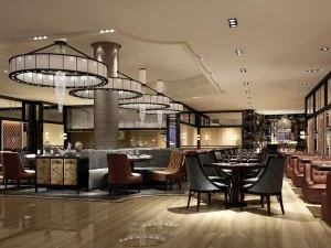 ristorante sala da t&egrave; bar bevande club house 02 Modello 3D