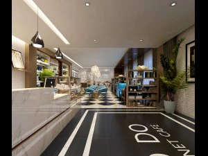 レストラン ティーハウス カフェ ドリンク クラブハウス 03 3Dモデル