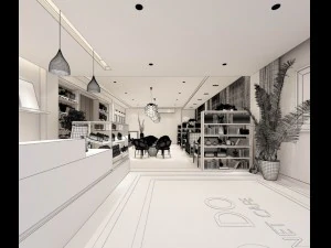 restaurant teahouse cafe drinks clubhouse 03 3D Model
