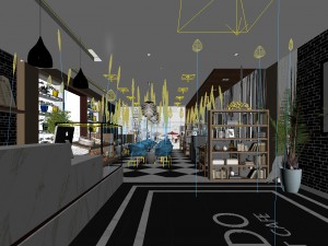 restaurant teahouse cafe drinks clubhouse 03 3D Model