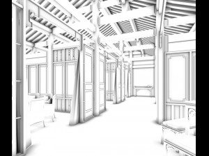 restaurant teahouse cafe drinks clubhouse 04 3D 모델