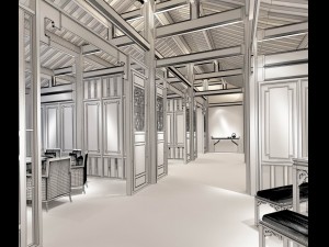 restaurant teahouse cafe drinks clubhouse 04 3D 모델