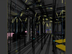restaurant teahouse cafe drinks clubhouse 04 3D Model
