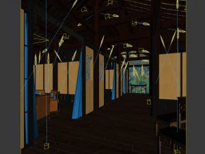 restaurant teahouse cafe drinks clubhouse 04 3D Model