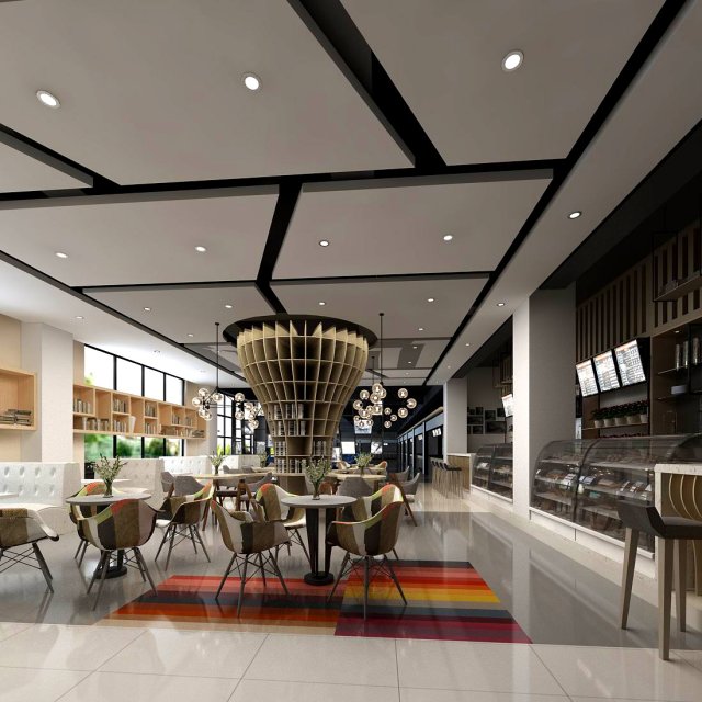 restaurant teahouse cafe drinks clubhouse 05 Modello 3D .c4d .max .obj .3ds .fbx .stl .blend