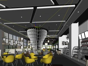 restaurant teahouse cafe drinks clubhouse 05 3D Model