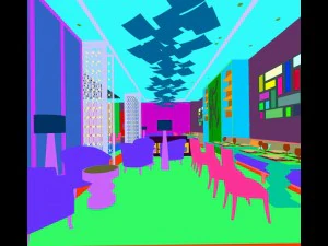 restaurant teahouse cafe drinks clubhouse 06 3D Model
