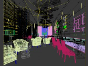 restaurant teahouse cafe drinks clubhouse 06 3D Model