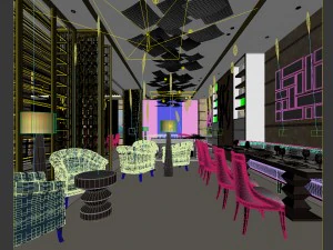 restaurant teahouse cafe drinks clubhouse 06 3D Model
