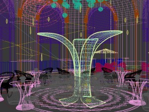 restaurant teahouse cafe drinks clubhouse 08 3D Модель