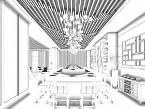 restaurant teahouse cafe drinks clubhouse 09 Modèle 3D
