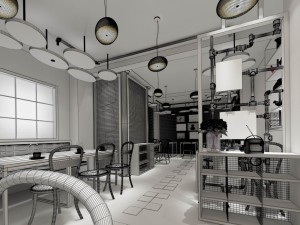 restaurant teahouse cafe drinks clubhouse 10 3D Модель