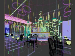 restaurant teahouse cafe drinks clubhouse 10 3D Модель
