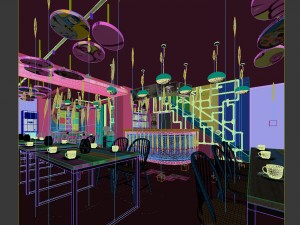 restaurant teahouse cafe drinks clubhouse 10 3D Модель