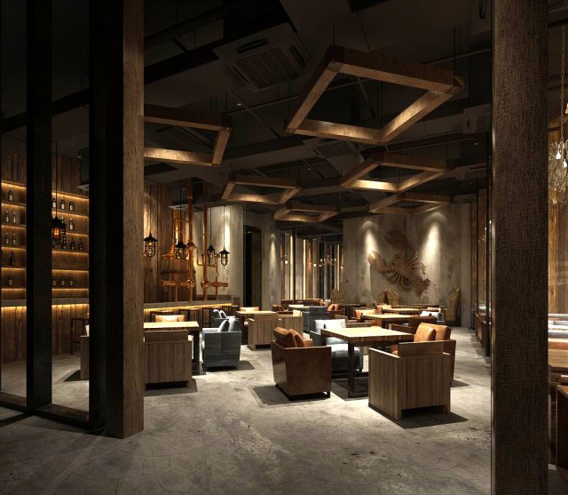 restaurant teahouse cafe drinks clubhouse 12 3D Model .c4d .max .obj .3ds .fbx .stl .blend 