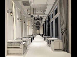 restaurant teahouse cafe drinks clubhouse 12 3D Model