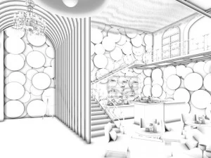 restaurant teahouse cafe drinks clubhouse 14 3D Model