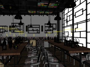 restaurant teahouse cafe drinks clubhouse 14 3D Model