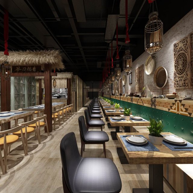 restaurant teahouse cafe drinks clubhouse 15 3D 模型 .c4d .max .obj .3ds .fbx .stl .blend 
