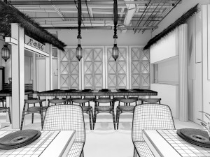 restaurant teahouse cafe drinks clubhouse 15 3D 模型