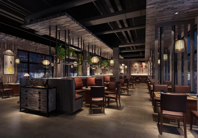 restaurant teahouse cafe drinks clubhouse 16 3D 模型 .c4d .max .obj .3ds .fbx .stl .blend