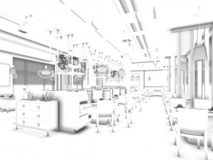 restaurant teahouse cafe drinks clubhouse 16 3D 模型